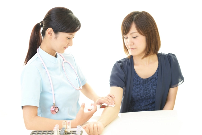 female nurse with patient 2 female nurse with patient 2
