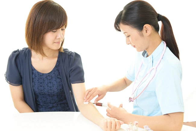 female nurse with patient