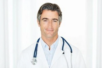 confident successful male doctor with stethoscope xs
