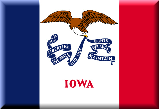 Iowa state flag, blood testing facilities Iowa state flag, medical clinics
