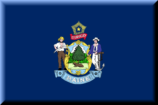 Maine state flag, blood testing facilities Maine state flag, medical clinics
