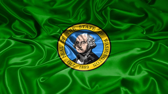 Washington state flag, medical clinics