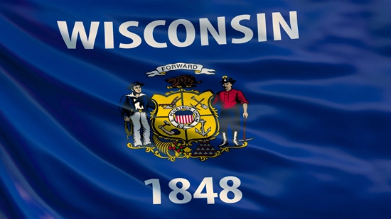 Wisconsin state flag, medical clinics