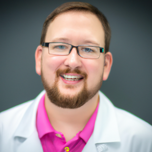 a professional and visually appealing image of a young happy smiling caucasian doctor with white teeth