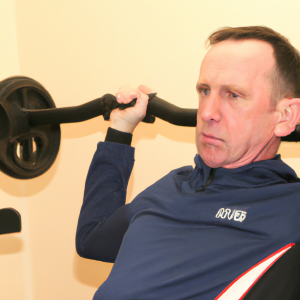 a professional appealing image of a caucasian man or woman exercising in a gym 115 300x300