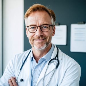 doctor, austria,age 60,hair red,eyes grey, 534