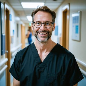 doctor, belgium,age 59,hair auburn,eyes blue, 192